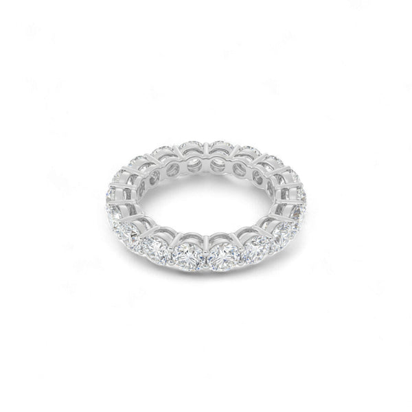 Item | Buy 5MM Eternity Round Cut Moissanite Band in 925 Sterling Silver | SPOP Enterprise Global
